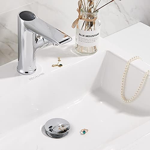 Bathroom Sink Drain, Vessel Sink Pop Up Drain with Detachable Basket Stopper,Anti-Explosion and Anti-Clogging Drain Strainer, Sink Drain Assembly Without Overflow Polished Chrome, REGALMIX RWF082A - Image 7