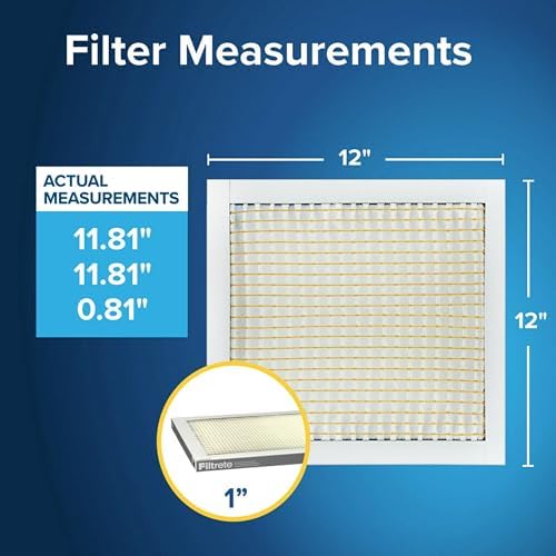 Filtrete 12x12x1 Air Filter, MPR 300, MERV 5, Clean Living Basic Dust 3-Month Pleated 1-Inch Air Filters, 6 Filters - Image 2