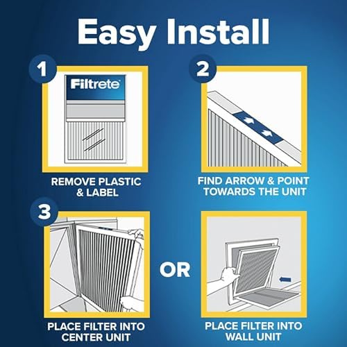 Filtrete 18x18x1 AC Furnace Air Filter, MERV 13, MPR 1900, Premium Allergen, Bacteria & Virus Filter, 3-Month Pleated 1-Inch Electrostatic Air Cleaning Filter, 6-Pack (Actual Size 17.81x17.81x0.78 in) - Image 3