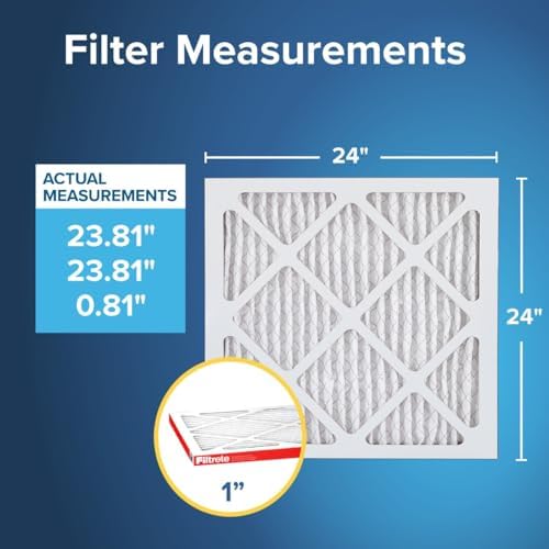 Filtrete 24x24x1 AC Furnace Air Filter, MERV 11, MPR 1000, Micro Allergen Defense, 3-Month Pleated 1-Inch Electrostatic Air Cleaning Filter, 6 Pack (Actual Size 23.81x23.81x0.81 in) - Image 2