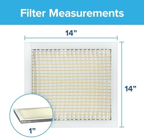 Filtrete 14x14x1 Air Filter, MPR 300, MERV 5, Clean Living Basic Dust 3-Month Pleated 1-Inch Air Filters, 6 Filters - Image 2