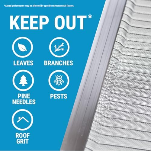 Raptor Gutter Guard – 48 FT. (Nominal) Contractor Grade Stainless Steel Micro-Mesh Gutter Guard Kit with Screws Included. Fits 5 in. Gutters and Smaller. DIY-Friendly. (5.625 in. x 47.625 in.) - Image 5