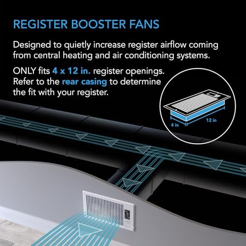 AC Infinity AIRTAP T4 Bronze, Register Booster Fan for 4” x 12” Register Holes, Improves Heating & Cooling Vents, Quiet 10-Speeds, Bluetooth App Control Data Alerts - Image 2