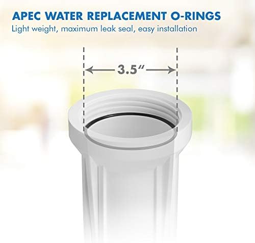 APEC Water Systems Replacement ORing for ROES-50 3.5" OD Reverse Osmosis Water Filter Housings, O-Ring (3 pcs O-Ring-Set-B) - Image 4