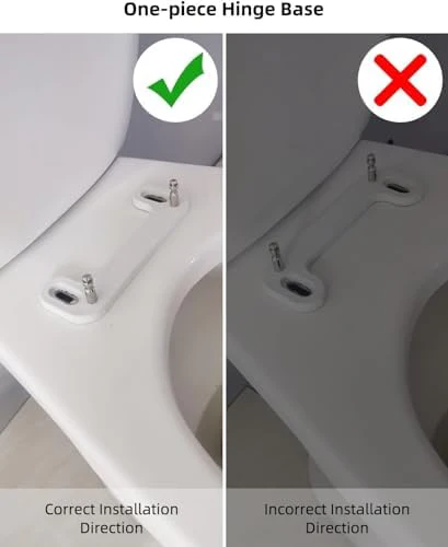 Hibbent Premium Round Toilet Seat with Cover Quiet Close, One-Click to Quick Release, Easy Installation Non-Slip Seat Bumpers, Slow Close Toilet Seat and Cover, Easy Cleaning-White Color - Image 7