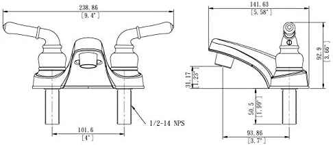 Pacific Bay Lynden Bathroom Sink Faucet - Metallic Plating Over Lightweight ABS Plastic (Brushed Satin Nickel) - Image 9