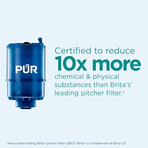 PUR PLUS Faucet Mount Replacement Filter 4-Pack, Genuine PUR Filter, 3-in-1 Powerful, Natural Mineral Filtration, Lead Removal, 1-Year Value, Blue (RF99994) - Image 5