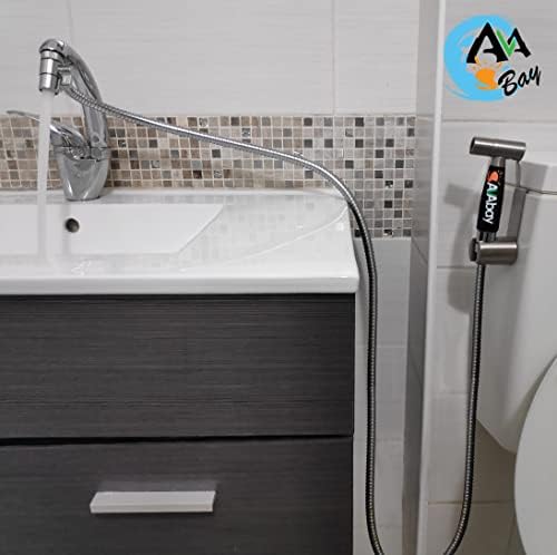 AVAbay® Sink Faucet Handheld Bidet Sprayer for Toilet I Bidet Attachment for Warm & Cold Water I Long 80" Hose Perfect for Feminine Hygiene, Cloth Diaper, Bathroom Toilet Cleaning - Image 2