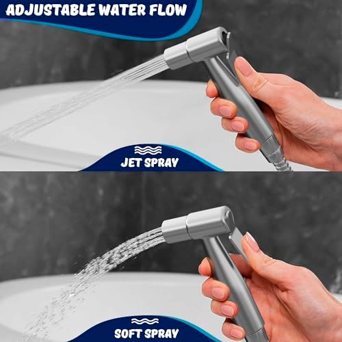 AVAbay® Sink Faucet Handheld Bidet Sprayer for Toilet I Bidet Attachment for Warm & Cold Water I Long 80" Hose Perfect for Feminine Hygiene, Cloth Diaper, Bathroom Toilet Cleaning - Image 3