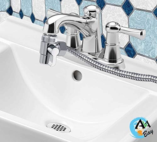 AVAbay® Sink Faucet Handheld Bidet Sprayer for Toilet I Bidet Attachment for Warm & Cold Water I Long 80" Hose Perfect for Feminine Hygiene, Cloth Diaper, Bathroom Toilet Cleaning - Image 9