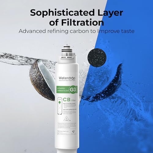 Waterdrop WD-G3-CB Filter, Replacement for WD-G3-W, WD-G3P600 and WD-G3P800-W Reverse Osmosis System, 1-year Lifetime - Image 3