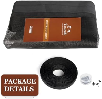 Yotache Adjustable Magnetic Screen Door Fit Doors Size Width 34"-38" Height 96"-98", Reinforced Fiberglass Mesh Curtain with Unique Widen Strip, Black - Image 8
