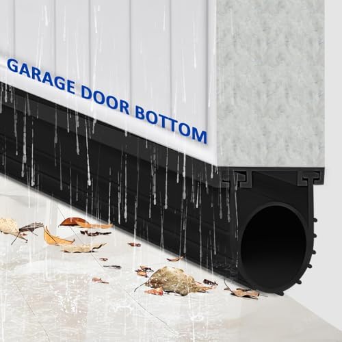 DGSL Garage Door Seals Bottom Rubber Weather Stripping Kit Seal Strip Replacement,Universal Weatherproof Threshold Buffering Sealing Rubber 5/16 Inch T Ends, 3 3/4 Inch Width (20 Ft, Black) - Image 8