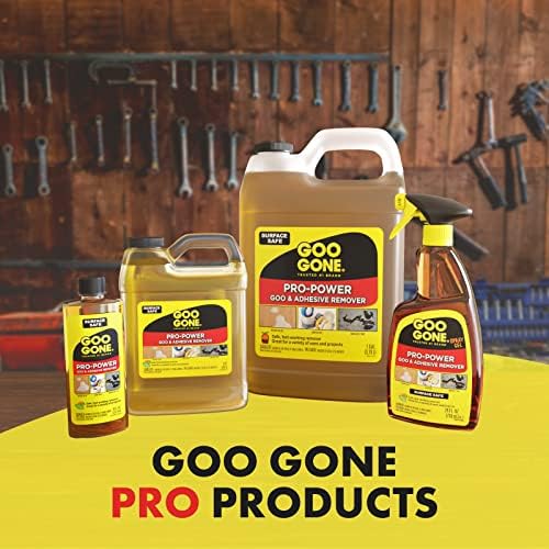 Goo Gone Pro-Power Spray Gel Adhesive Remover - Surface Safe, Great Cleaner, No Harsh Odors, Removes Stickers, Can Be Used On Tools, 24 Ounce, 2 Pack with Scraper Tool - Image 8