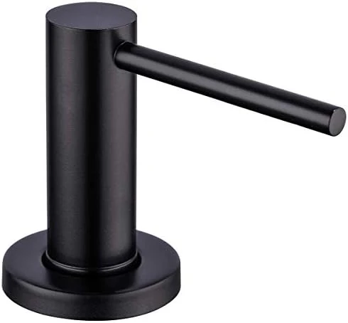 Matte Black Kitchen Sink Soap Dispenser GAPPO Countertop Pump Hand Lotion Built in Bottle Upgrade Stainless Steel Screw