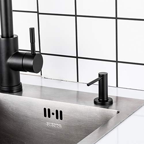 Matte Black Kitchen Sink Soap Dispenser GAPPO Countertop Pump Hand Lotion Built in Bottle Upgrade Stainless Steel Screw - Image 3