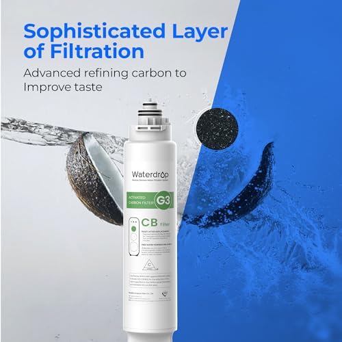Waterdrop G3 Replacement Filter 1-Year Combo, Pack of 2 WD-G3-CF Filters and 1 WD-G3-CB Filter, Replacement for WD-G3-W, WD-G3P600 and WD-G3P800-W Reverse Osmosis System - Image 4