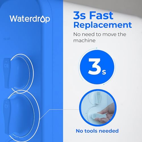 Waterdrop G3 Replacement Filter 1-Year Combo, Pack of 2 WD-G3-CF Filters and 1 WD-G3-CB Filter, Replacement for WD-G3-W, WD-G3P600 and WD-G3P800-W Reverse Osmosis System - Image 6