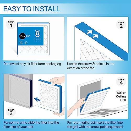 Simply 16x24x1 Air Filter, Merv 8, MPR 600, 6 Pack, Furnace Air Filter for HVAC (Actual Size: 15.75"x23.75"x0.75") DUST, Pet, & Allergy Control - Image 10