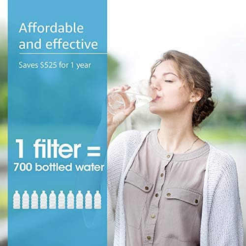 Aqua Crest Faucet Filter Replacement - Brita 36311, FR-200, FF-100 Filter Replacements (Pack of 4, White) - Image 6