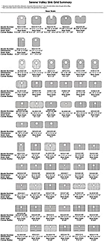 Serene Valley Sink Protector Grid 26-1/16" x 14-1/16", Centered Drain with Corner Radius 3-1/2", 304 Stainless Steel Material NLW2614C - Image 6