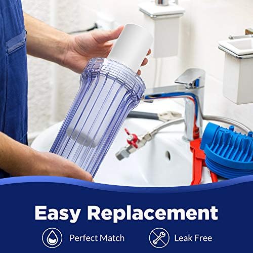 Membrane Solutions 10 Micron Sediment Water Filter Replacement Polypropylene Cartridge 10"x 2.5" for Whole House RO System, Compatible with Aqua-Pure AP110, GE FXUSC, WHKF-GD05, Culligan P5-6 Pack - Image 6