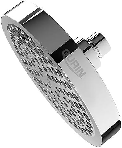GURIN Shower Head High Pressure Rain, Luxury Bathroom Showerhead with Chrome Plated Finish, Adjustable Angles, Anti-Clogging Silicone Nozzles (2.5 GPM) - Image 2