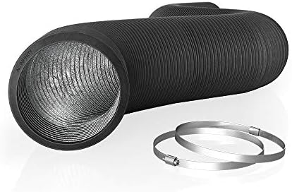 AC Infinity Flexible 10-Inch Aluminum Ducting, Heavy-Duty Four-Layer Protection, 25-Feet Long for Heating Cooling Ventilation and Exhaust