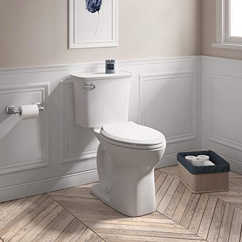 American Standard 5503A00B.020 Slow Elongated Closed Front Toilet Seat, White - Image 2