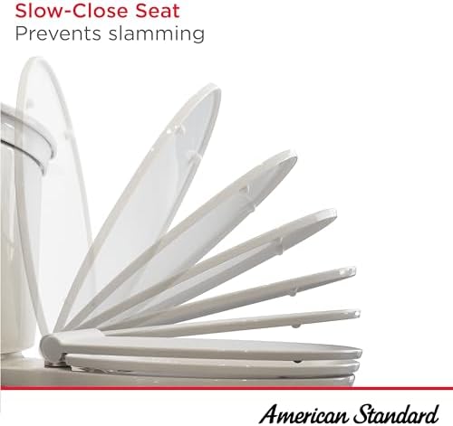 American Standard 5503A00B.020 Slow Elongated Closed Front Toilet Seat, White - Image 3
