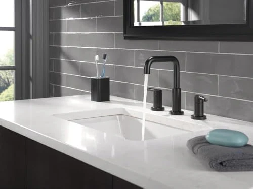 Delta 35849LF-BL Nicoli Bathroom Faucet, Lever Handle, Matte Black - Image 8