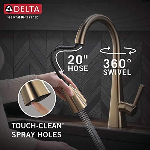 Delta 19802Z-CZ-DST Lenta Kitchen Faucet, Without Soap Dispenser, Champagne Bronze - Image 7