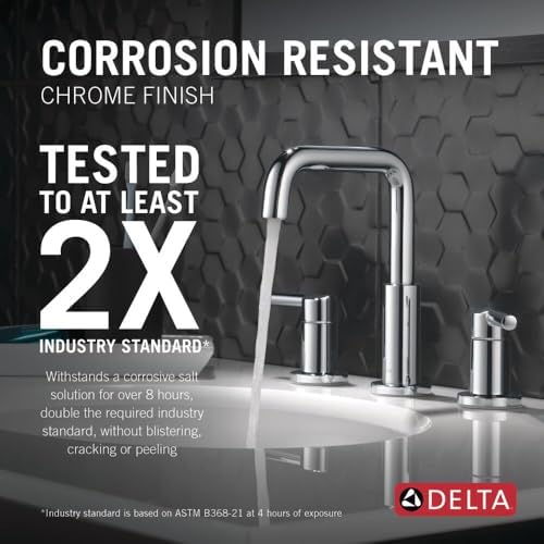 Delta 35849LF Nicoli Bathroom Faucet, Lever Handle, Chrome - Image 2