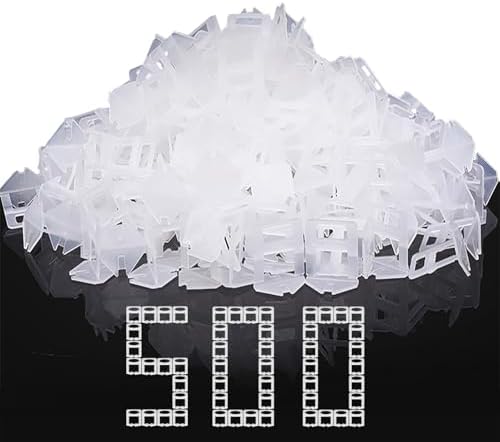 DGSL Tile Leveling System, 500-Piece 1/16" Tile Spacers Clips Tile Tools, Tile Installation Tools for Professional Ceramic Tile and Stone Installation - Image 2