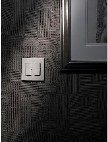 Lutron CW-2-WH-2 White Claro 2 Gang Decorator Wallplate (2 Pack) | CW-2-WH Count - Image 5