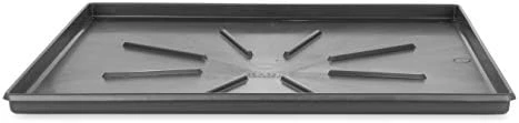 Camco 20784 Low Profile Washing Machine Drain Pan with PVC Fitting, 30 ½-Inch x 34 ½-Inch, Graphite - Protects Your Floors from Washing Machine Leaks - Easy to Use - Image 2