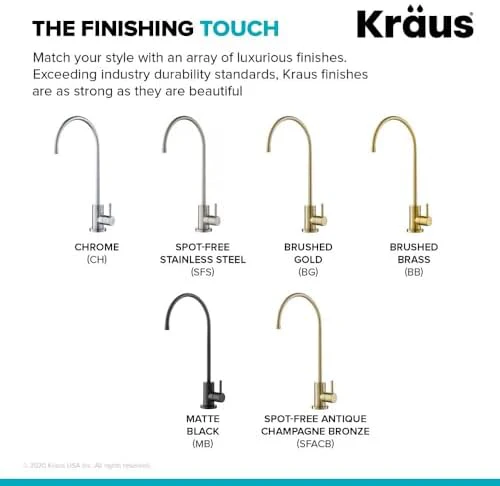 KRAUS Purita 100% Lead-Free Kitchen Water Filter Faucet in Spot Free Antique Champagne Bronze, FF-100SFACB - Image 9