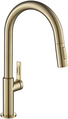 KRAUS Oletto Single Handle Pull Down Kitchen Faucet in Spot Free Antique Champagne Bronze, KPF-2820SFACB - Image 15