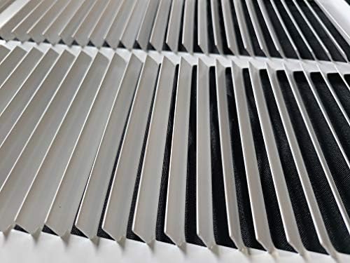 Fits 24x6 Duct Opening | Steel Return Air Grille by Handua | Vent Cover Grill for Sidewall and Ceiling | White | HVAC Cold Air Intake Grille | Outer Dimensions: 25.75"W X 7.75"H - Image 6