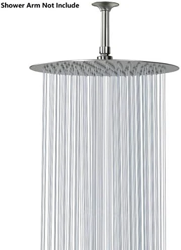 NearMoon Rain Shower Head, Ultra-Thin Design-Pressure Boosting, Awesome Some Experience, High Flow Stainless Steel Rainfall Head (12 Inch, Brushed Nickel) - Image 7
