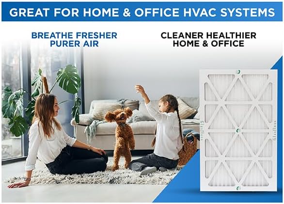 Glasfloss 20x25x1 MERV 10 (FPR 5-6) Pleated Air Filters Box of 6. Actual Size: 19-1/2 x 24-1/2 x 7/8 - Image 6