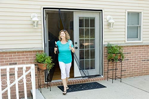 Fenestrelle Magnetic Screen Door for French & Sliding Door, Large Pet & Kids, Keep Bugs Out, Heavy Fiberglass Mesh, Self Closing Continuous Magnetic Seal (Fits Door Size 70"x80", White Trim) - Image 9