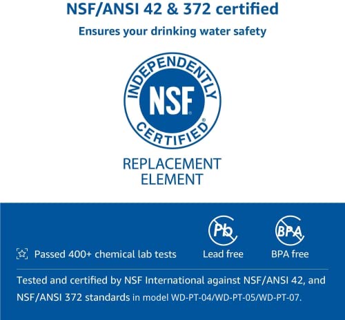 [Original] Waterdrop WD-PF-01A Plus NSF Certified Replacement Filters for All Waterdrop Pitcher and Dispenser Filtration System, Reduces PFAS, PFOA/PFOS, Last Up to 200 Gallons (3 Packs) - Image 4