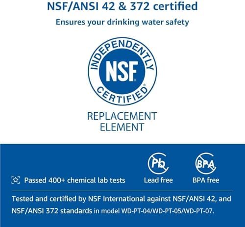 [Original] Waterdrop WD-PF-01A Plus NSF Certified Replacement Filters for All Waterdrop Pitcher Filtration System, Reduces PFAS, PFOA/PFOS, Chlorine, Last Up to 3 Months or 200 Gallons, 1 Pack - Image 4
