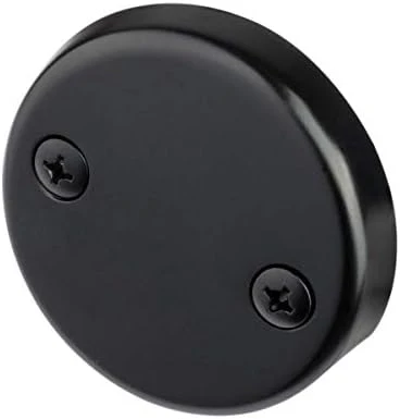 Artiwell Tip-Toe Bathtub Drains Trim Set with Two-Hole Overflow Faceplate, Replacement Bath Drain Trim Kit with 2-Hole Overflow Faceplate and Universal Fine/Coarse Thread (MATT BLACK) - Image 3