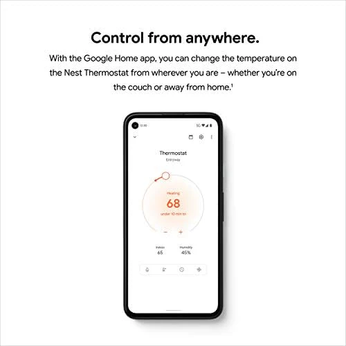 Google Nest Thermostat - Smart Thermostat for Home - Programmable Wifi Thermostat - Snow - Image 5