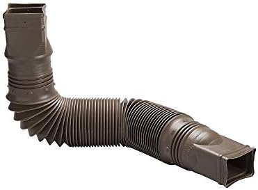 WholesalePlumbing Supply 2-Pack Brown Flexible Downspout Extension Gutter Connector Rainwater Drainage,FD-85019-2PK - Image 3