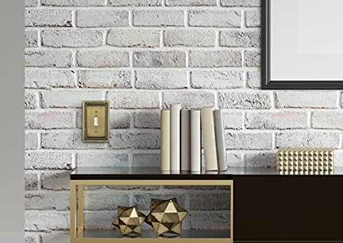 Henne Bery Sunken Pearls Heavy Duty Decorative Wall Plate Switch Plate Outlet Cover (Single Toggle, 3 Pack, Antique Brass) - Image 6