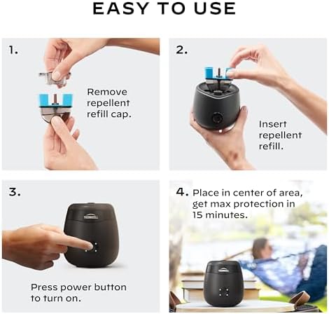 Thermacell E-Series Rechargeable Mosquito Repeller with 20’ Mosquito Protection Zone; Bug Spray Alternative; Scent Free - Image 4