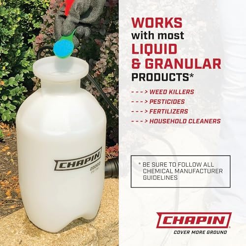 Chapin 22000 Made in USA Value Pack of 2 Units, 1 Gallon Lawn and Garden Pump Pressured Sprayer, for Spraying Plants, Garden Watering, Lawns, Weeds and Pests, Translucent White - Image 3